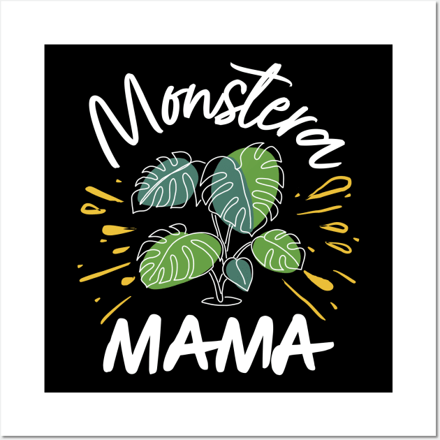 Monstera Mama Wall Art by maxcode